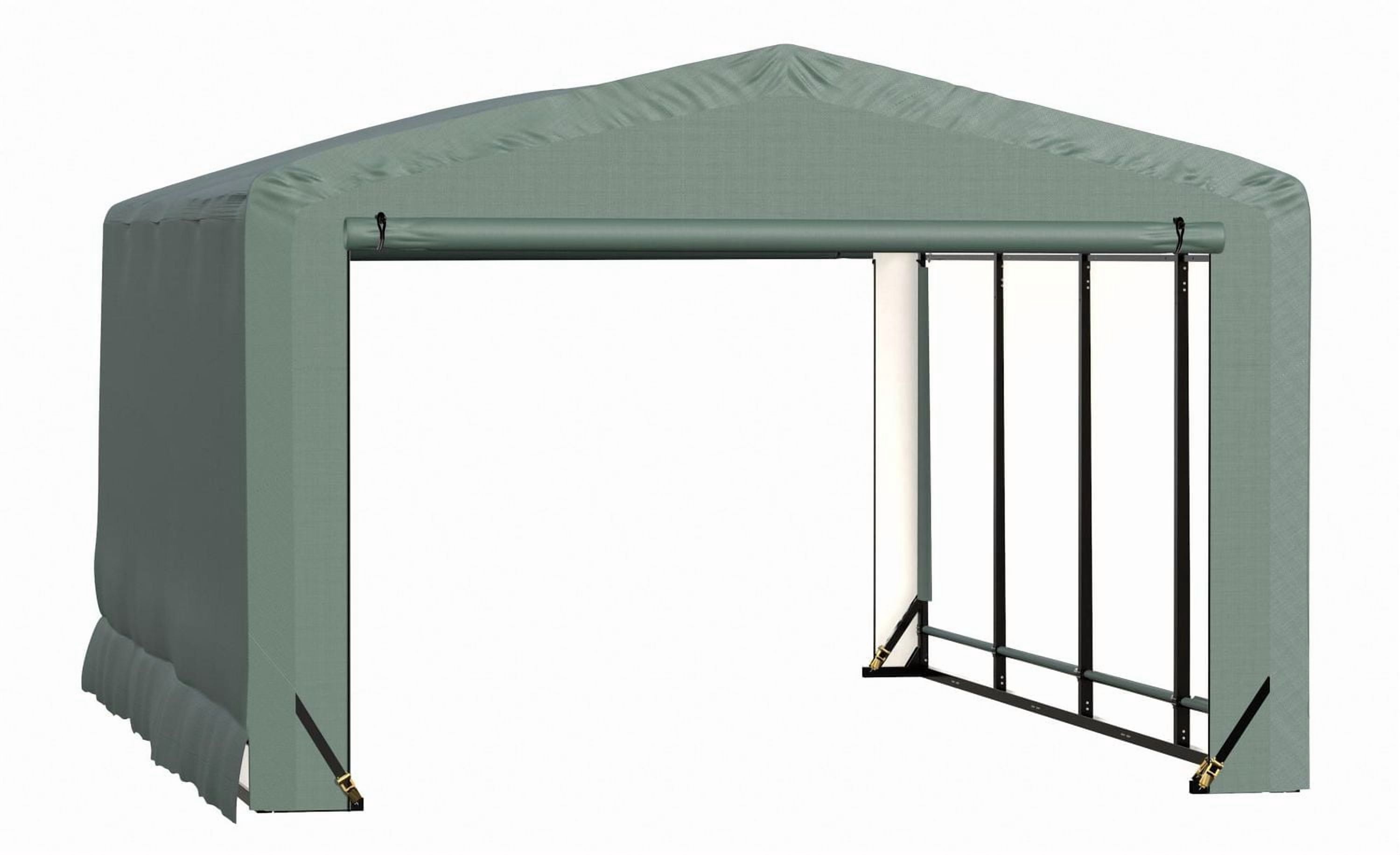 ShelterTube Wind and Snow-Load Rated Garage, 12x18x8 Green