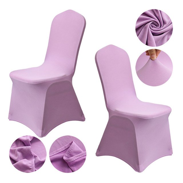 Housse de Chaise Tout Inclus en Polyester Spandex Élastique pour Mariages Banquets et Fêtes