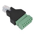thumbnail image 2 of DEWIN 1Pcs Connecteur Adaptateur de Bornes à Vis Ethernet RJ12 6P6C Mâle vers 6 Broches, 2 of 14