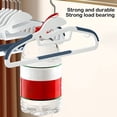 thumbnail image 4 of EGNMCR Household Non Slip Non Marking Corner Drying Rack Fish Mouth Opening Clothes Hangers Dry And Wet Use Does Not Hurt The Collar Plastic Hanger, 4 of 6