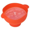 thumbnail image 3 of Popcorn Bucket With Lid, Eco-Friendly And Safe Red Popcorn Bucket With Handle, Silicone Material For Microwave Kitchen Supplies Popcorn Tool Oven, 3 of 7