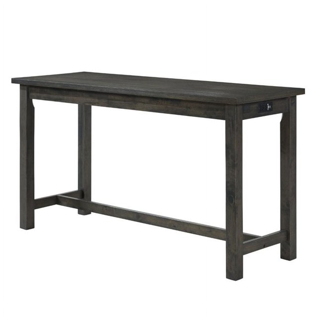 Topline Home Furnishings Pack repas 4 pièces gris à hauteur de comptoir