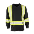 thumbnail image 1 of Forcefield Hi Vis V-Neck Long Sleeve Safety Tee, 1 of 2