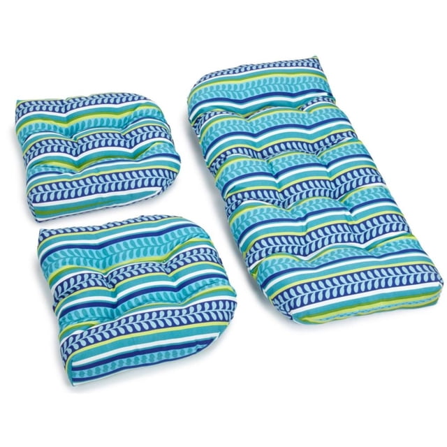 Ensemble de Coussins Capitonnés pour Causeuse en Polyester Filé en Forme de U (Ensemble de 3)