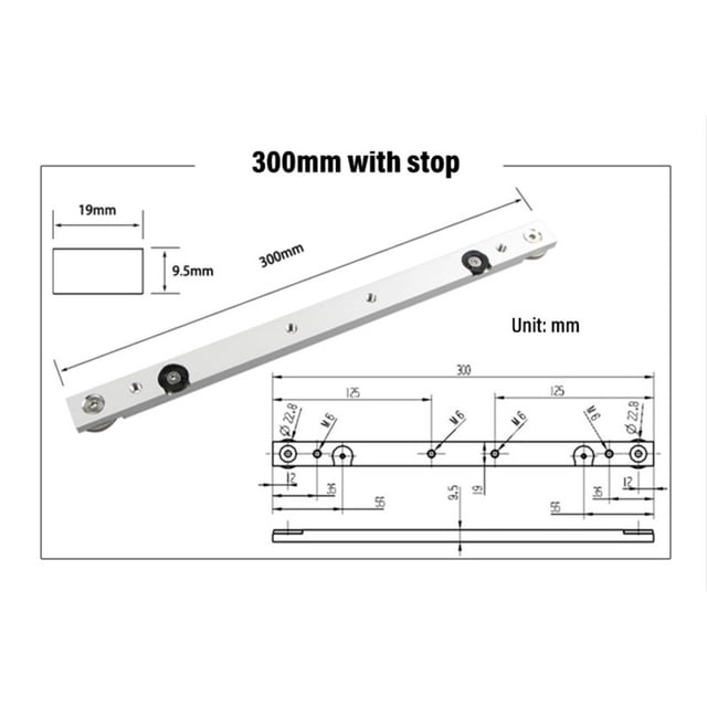 Aluminium Alloy T-tracks Slot Miter Track And Miter Bar Slider Table Saw Miter
