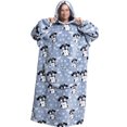 thumbnail image 1 of LUXUR Chemises de Nuit à Capuche pour Femmes, Robe de Nuit, Robe de Sommeil, Imprimé Chien, 1 of 2