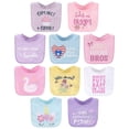 thumbnail image 1 of The Peanutshell Terry Feeding Baby Girl Bibs, 10 Pack, Pastel, 1 of 5