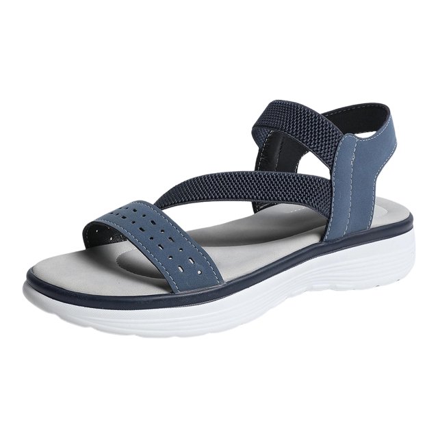 DXOUPM Sandales Femmes Décontractées Été Bout Ouvert Confortables Marche Sandale Vacances Sorties