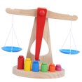 thumbnail image 2 of Rubber Wood Wooden Balances, Colorful Weights Designs Portable For Education Fun Above 3 Years Old Children Playing, 2 of 8