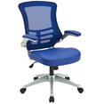 thumbnail image 4 of Modway Chaise de Bureau en Maille Attainment, Réglable de 18 à 22 Pouces, Bleu, 4 of 11