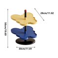 thumbnail image 3 of Weloille 2-Tier Butterfly Shape Shoe Rack, Easy Assemble Detachable Storage Shelf, Slim Space Saving Shoe Organizer, Stable Footwear Holder for Entryway Dorm Rental Home Bedroom, 3 of 6
