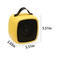 thumbnail image 3 of Oefntac Space Heater Portable Space Heater,Mini Heater,Space Heaters for Indoor Use,Small Heater with Tip-Over and Overheat Protection, 3 of 7