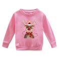 thumbnail image 4 of PMVFHDE Chandail à Capuche Grande Taille pour Enfants Automne et Hiver à Manches Longues Imprimé Col Rond pour Garçons et Filles Manteau à Capuche Chaud Chandails pour Filles Taille 10-12, Rose, 6-7 Ans, 4 of 4