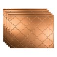 thumbnail image 1 of Fasade 18in x 24in Monaco Polished Copper Backsplash Panel 5 Pack, 1 of 5