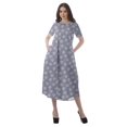 thumbnail image 4 of Moomaya Tenues d'Été Femmes Coton Flex Imprimées Robes Décontractées, 4 of 5