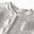 thumbnail image 3 of AherBiu Robe d'Été pour Femmes Sans Manches à Demi-Boutonnage, Col en V, Décontractée, Ample, Longueur Midi, avec Ceinture, 3 of 5