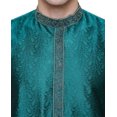 thumbnail image 4 of Kurta Pyjama pour Homme Vêtements Inde Mariage Fête (Vert, G), 4 of 5