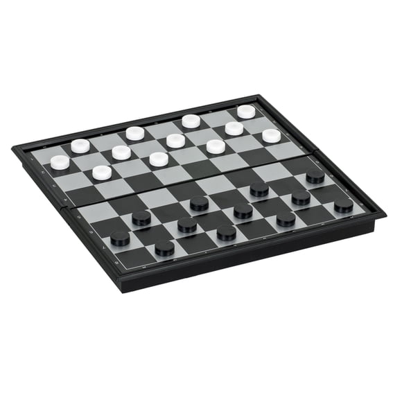 WE Games Ensemble de Dames Magnétiques Pliables de Voyage - 7,75 Pouces