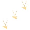 thumbnail image 4 of kurtrusly Unique Map Of Sicilia Necklace Crafted With Stainless Steel For Modern Look gold 3Set, 4 of 6