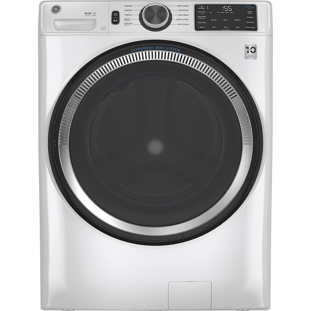 GE® 5.5 cu. ft. (IEC) Capacity Washer with Built-In Wifi White - GFW550SMNWW