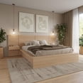 thumbnail image 3 of James 4-Piece Bedroom Set With Bed, Headboard and 2 Floating Nightstands, 3 of 5