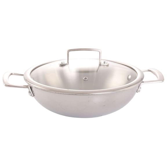 Verka Tri-Ply Karahi (Wok) with Lid, 24cm