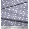 thumbnail image 2 of Soimoi Modal Satin Fabric Cloud,Fish & Yacht Nautical Print Fabric by The Yard 42 Inch Wide, 2 of 3