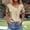 Khaki, variant on Women's Short Sleeve Shirt, Casual Button Down Polka Dot Blouse, Breathable Summer Top with Stretch, Versatile Casual T-Shirt Shirt for Daily Wear