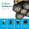 thumbnail image 2 of Head Shavers For Bald Men-Flowind Electric Razor For Men With Led Display, Faster-Charging 5D Floating Waterproof Mens Shaver With Hair Clippers,Nose Hair Trimmer Gold, 2 of 7