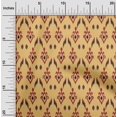thumbnail image 1 of oneOone Polyester Lycra Fabric Argyle Style Ikat Printed Fabric 1 Yard 56 Inch Wide, 1 of 4