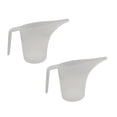 thumbnail image 1 of Oleegame 2PC Glass Bottle Thicken Tip Mouth Plastic Measuring Jug Cup Graduated Surface Cooking Kitchen Bake Ware Liquid Measure Baking Tools White, 1 of 4
