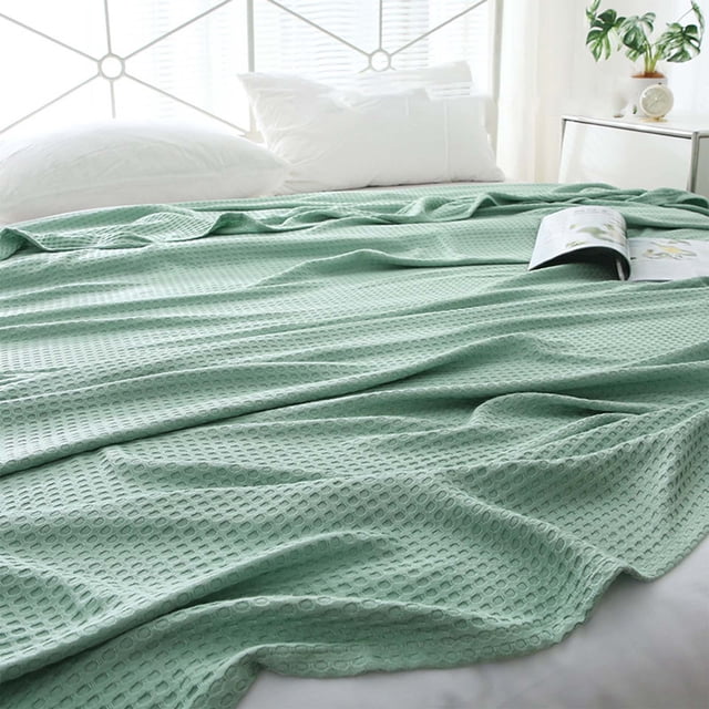 EGNMCR Blankets & Throws Cool Cotton Size Blanket Lightweight Breathable Spring Blanket Of Rayon Derived From For Hot Sleepers Luxury Throws For Bed Couch And Ice Blankets