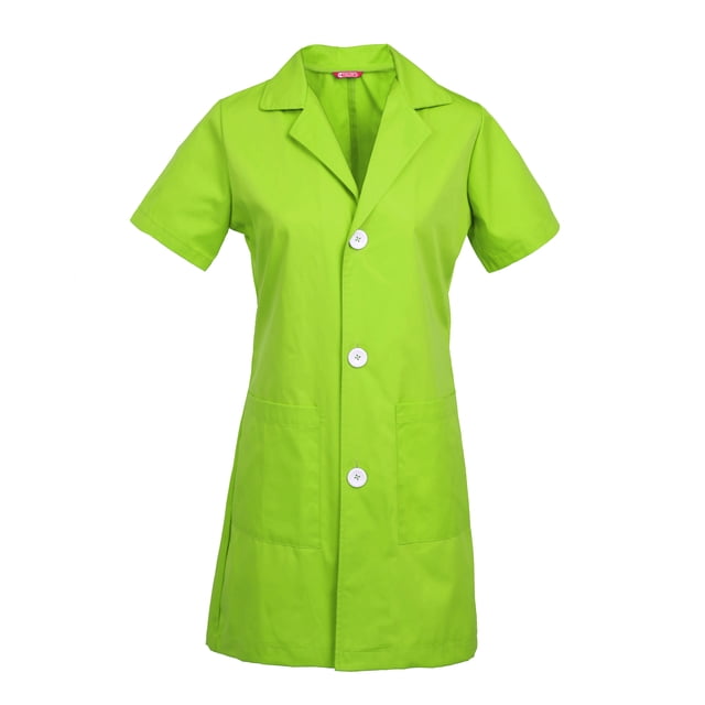 Manteau de Laboratoire à Manches Courtes pour Femmes
