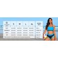 thumbnail image 2 of Scoop Neck Bikini Sets for Womens Adjustable Straps Bathing Suit High Waisted Two Piece Swimsuit, 2 of 7