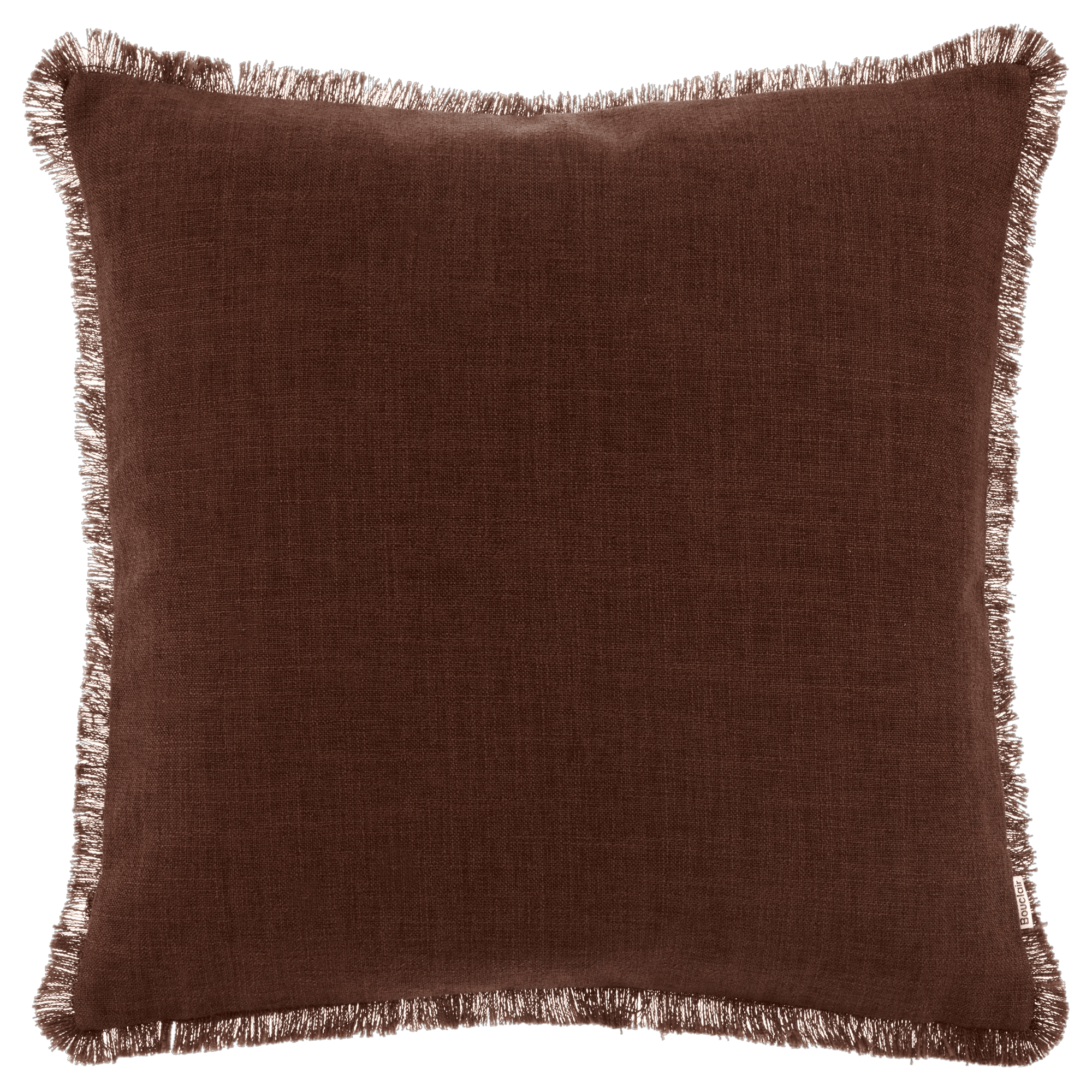 Bouclair Brown Taha Decorative Pillow 19x19 in (48x48 cm)