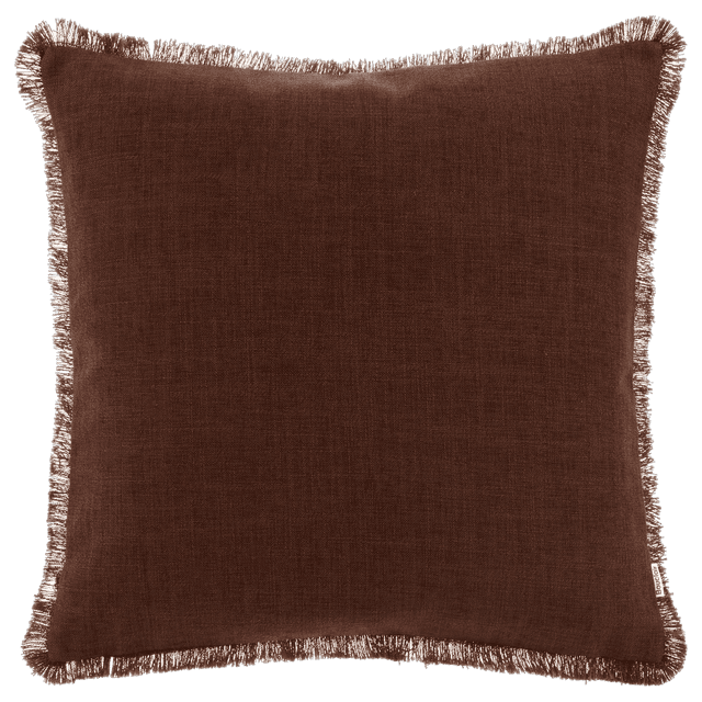Bouclair Brown Taha Decorative Pillow 19x19 in (48x48 cm)