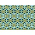 thumbnail image 1 of Ahgly Company Machine Washable Indoor Rectangle Transitional Hazel Green Area Rugs, 2' x 5', 1 of 7