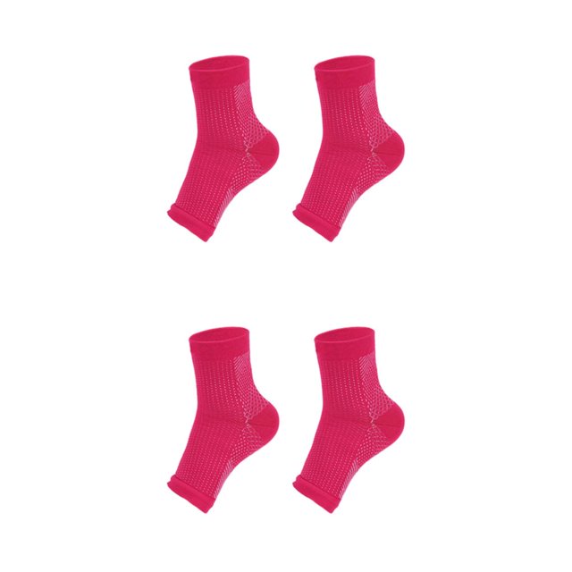 Decodeary 2a Of Compression Socks For Ankles Brace Wide Application And Comfortable pink L/XL 2Set