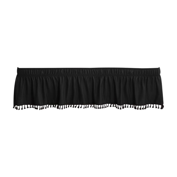 Yhmxh Solid Color Wraparound Elastic Bed Skirt Stretchy Built-in Bed Apron