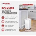 thumbnail image 2 of Rev-A-Shelf 27 qt. Replacement Waste Container for Rev-A-Shelf Pullouts, White, 2-pack, 2 of 12