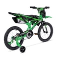 thumbnail image 4 of Hyper Bicycles Moto 16" avec roues d'entraînement pour enfants de 5 à 7 ans, vert fluo, 4 of 9