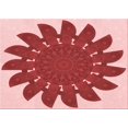 thumbnail image 1 of Ahgly Company Tapis d'Intérieur Lavables en Machine Rectangle Pastel Transitionnel Rose, 2' x 4', 1 of 7