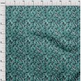 thumbnail image 4 of oneOone Polyester Lycra Teal Green Fabric Abstract Sewing Craft Projects Fabric Prints By Yard 56 Inch Wide, 4 of 4
