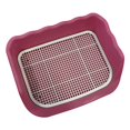 thumbnail image 1 of pitrice Pet Toilet Cleaning Tool Plastic Corner Lavatory Basin for Cat Dogs Ferret Pink, 1 of 7