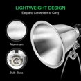 thumbnail image 2 of Clamp Lamp Light with Detachable Aluminum Reflector up to Watt E Socket (No Bulb Included) Feet Cord Type A Bulb Only, 2 of 9