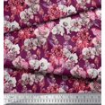 thumbnail image 2 of Soimoi Rayon Fabric Butterfly & Orchids Floral Decor Fabric Printed Yard 56 Inch Wide, 2 of 3