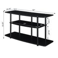 thumbnail image 4 of Convenience Concepts Designs2Go Meuble Télé Grand à Trois Niveaux, Fini Bois Noir, 4 of 5