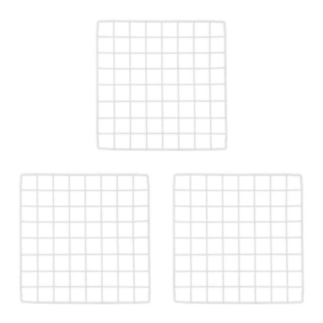 Transemion Portable Pet Playpen Panel Cage Fence Metal Guinea pig Wire plain white Grid 3Set