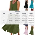 thumbnail image 3 of BiZtdJrK Robe Longue d'Été en Coton et Lin pour Femme, Boutonnée, Fluide, Vacances Plage, Robes Soleil, Couleur Unie, Col Ras du Cou, Maxi avec Poches, Blanc, G, 3 of 8