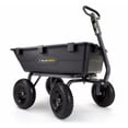 thumbnail image 1 of Gorilla Carts 6 Cu Ft Poly Yard Dump Cart with Quick-Release, 1200 lb Capacity, Black, 1 of 7